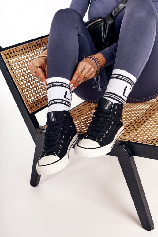 Féminin chaussures de loisirs à semelles Big Star DD274330 couleur noire Féminin chaussures de loisirs à semelles Big Star DD274330 couleur noire