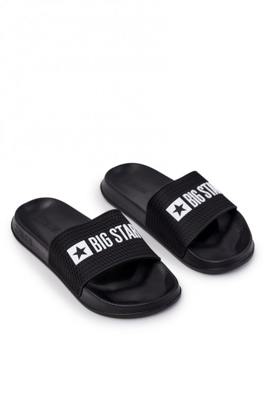 pour hommes Chaussons Big Star JJ174505 couleur noire pour hommes Chaussons Big Star JJ174505 couleur noire