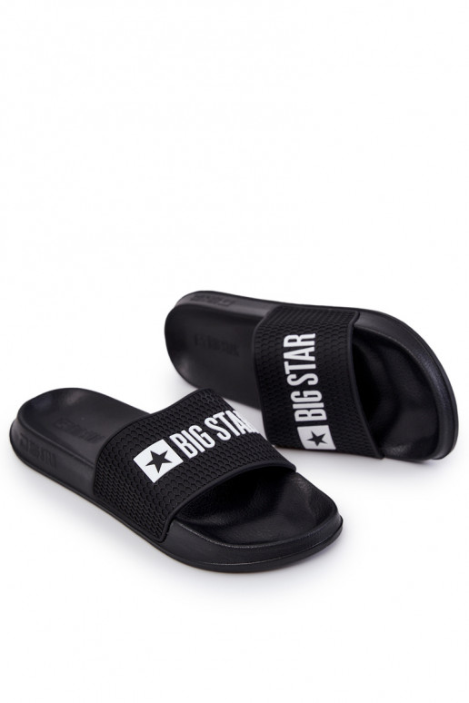 pour hommes Chaussons Big Star JJ174505 couleur noire pour hommes Chaussons Big Star JJ174505 couleur noire