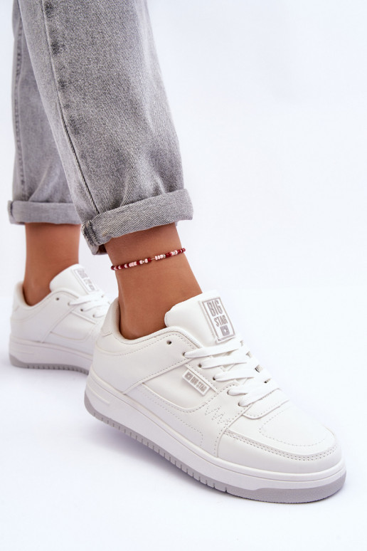 Chaussures de sport pour femmes, baskets Big Star MM274354 couleur blanche