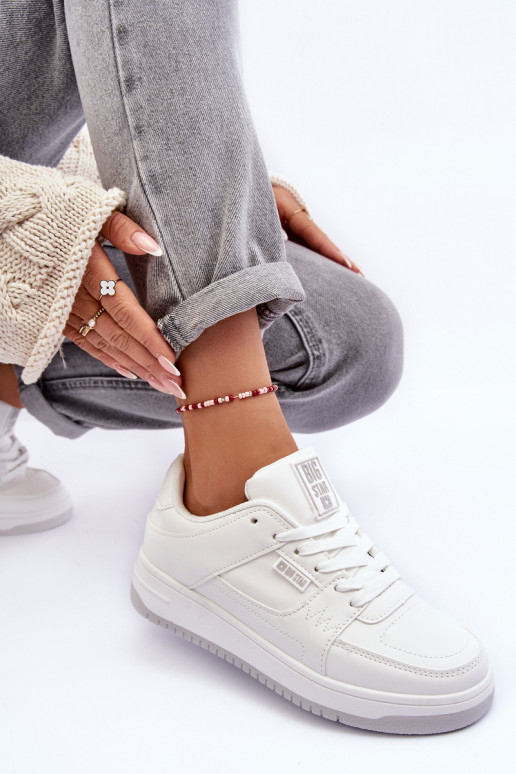 Chaussures de sport pour femmes, baskets Big Star MM274354 couleur blanche