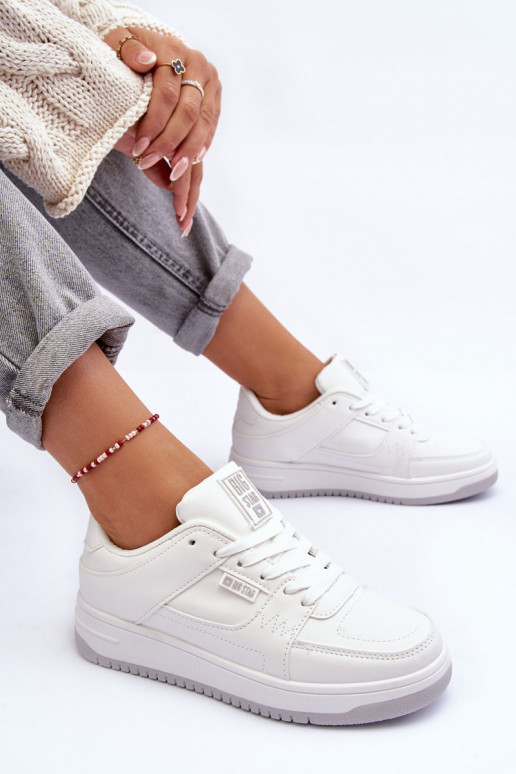 Chaussures de sport pour femmes, baskets Big Star MM274354 couleur blanche