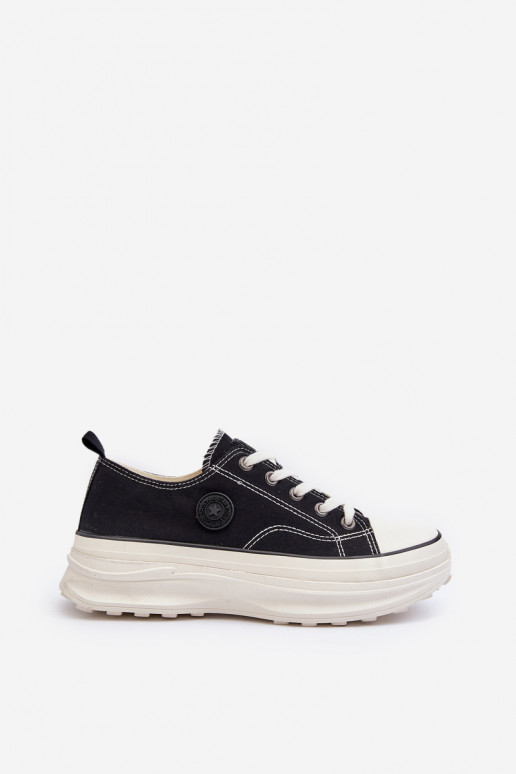 Chaussures de femme avec des semelles massives à la mode Big Star NN274125 couleur noire Chaussures de femme avec des semelles massives à la mode Big Star NN274125 couleur noire