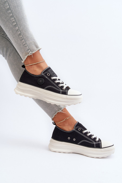Chaussures de femme avec des semelles massives à la mode Big Star NN274125 couleur noire Chaussures de femme avec des semelles massives à la mode Big Star NN274125 couleur noire
