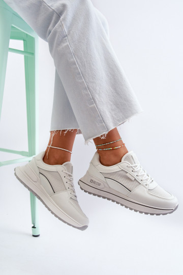 Chaussures modèle baskets Féminin Big Star NN274A089 couleur blanche 2