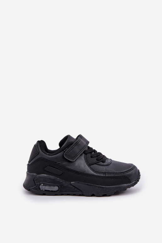 Chaussures modèle sneaker enfant à fermetures adhésives, couleur noir Krissandra