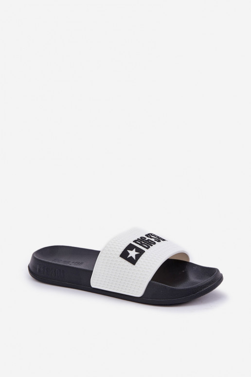 pour hommes Chaussons Big Star JJ174506 couleur blanche pour hommes Chaussons Big Star JJ174506 couleur blanche