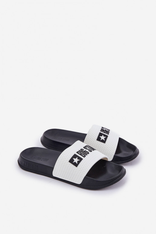 pour hommes Chaussons Big Star JJ174506 couleur blanche pour hommes Chaussons Big Star JJ174506 couleur blanche