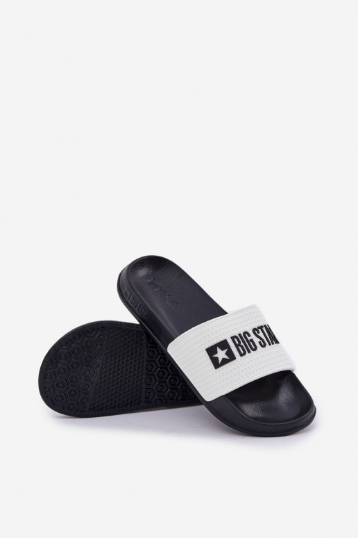 pour hommes Chaussons Big Star JJ174506 couleur blanche pour hommes Chaussons Big Star JJ174506 couleur blanche