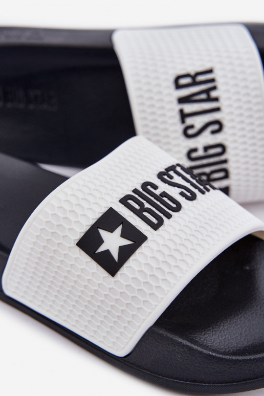 pour hommes Chaussons Big Star JJ174506 couleur blanche pour hommes Chaussons Big Star JJ174506 couleur blanche