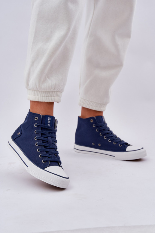 Féminin chaussures de loisirs à semelles Big Star DD274333 bleu foncé Féminin chaussures de loisirs à semelles Big Star DD274333 bleu foncé