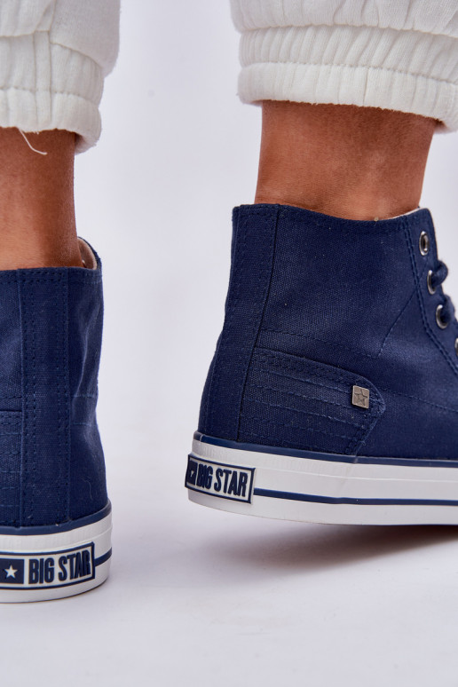 Féminin chaussures de loisirs à semelles Big Star DD274333 bleu foncé Féminin chaussures de loisirs à semelles Big Star DD274333 bleu foncé