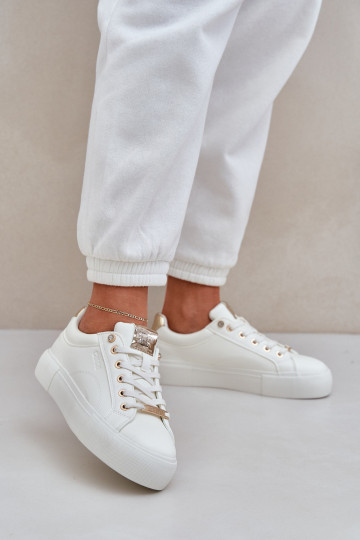 Féminin Chaussures modèle baskets Big Star NN274211 couleur blanche