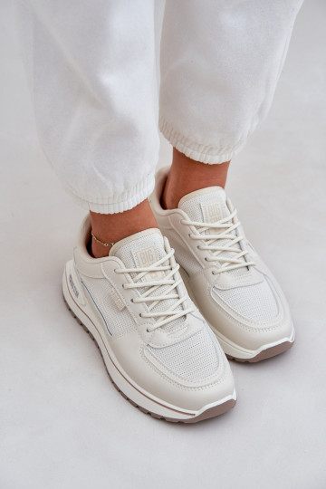 Chaussures modèle baskets Féminin Big Star NN274A088 couleur ivoire