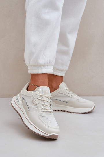 Chaussures modèle baskets Féminin Big Star NN274A088 couleur ivoire 2