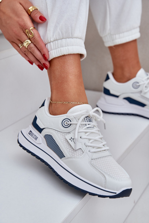 baskets Chaussures modèle baskets Féminin Big Star NN274A103 HI-POLY SYSTEM Blanc-bleu foncé baskets Chaussures modèle baskets Féminin Big Star NN274A103 HI-POLY SYSTEM Blanc-bleu foncé