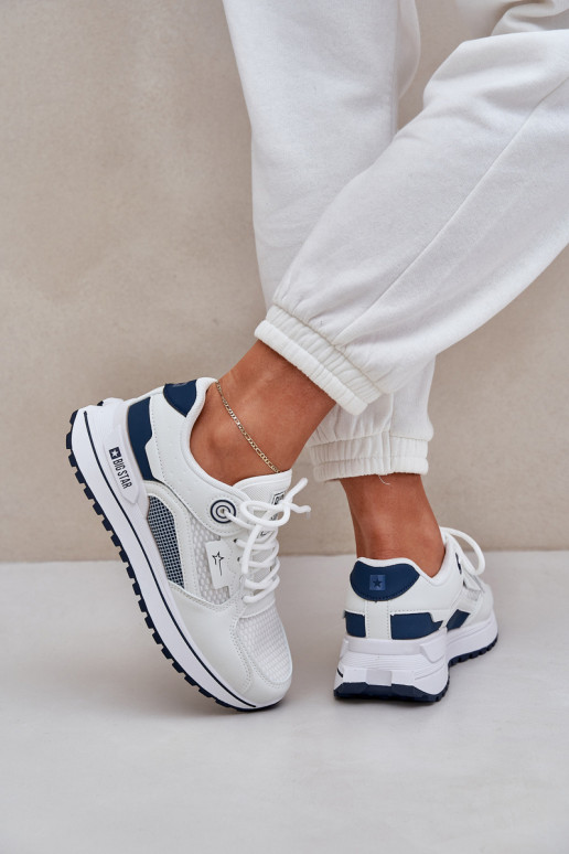 baskets Chaussures modèle baskets Féminin Big Star NN274A103 HI-POLY SYSTEM Blanc-bleu foncé baskets Chaussures modèle baskets Féminin Big Star NN274A103 HI-POLY SYSTEM Blanc-bleu foncé