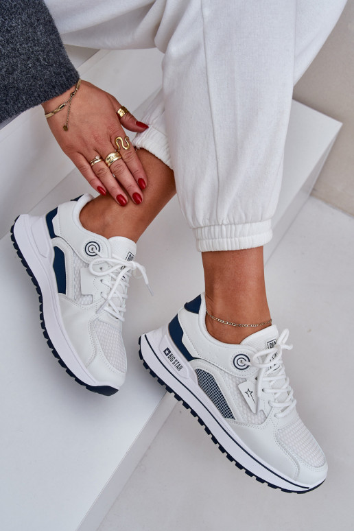 baskets Chaussures modèle baskets Féminin Big Star NN274A103 HI-POLY SYSTEM Blanc-bleu foncé baskets Chaussures modèle baskets Féminin Big Star NN274A103 HI-POLY SYSTEM Blanc-bleu foncé