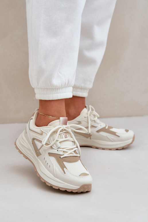 baskets Féminin Big Star NN274A096 HI-POLY SYSTEM beige baskets Féminin Big Star NN274A096 HI-POLY SYSTEM beige