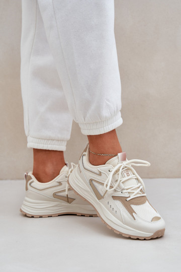 baskets Féminin Big Star NN274A096 HI-POLY SYSTEM beige 2