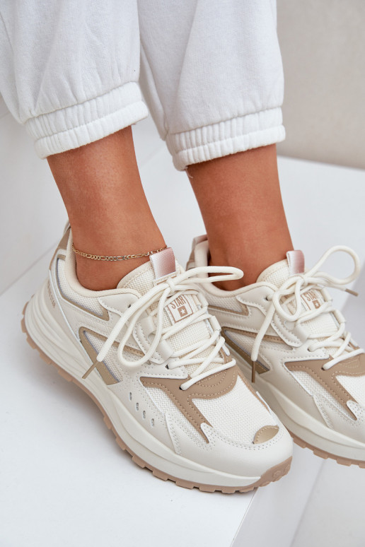 baskets Féminin Big Star NN274A096 HI-POLY SYSTEM beige baskets Féminin Big Star NN274A096 HI-POLY SYSTEM beige