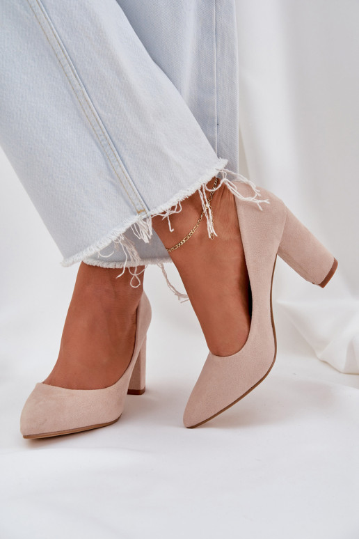 Chaussures à talons hauts en daim écologiqueoÀe beige Florena