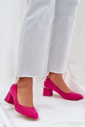 Eko Chaussures en daim avec des talons couleur rose Veniffia 2