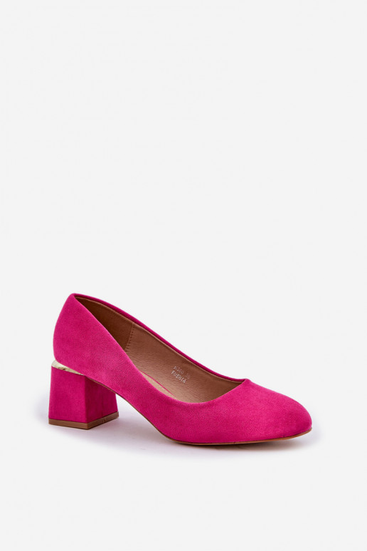 Eko Chaussures en daim avec des talons couleur rose Veniffia
