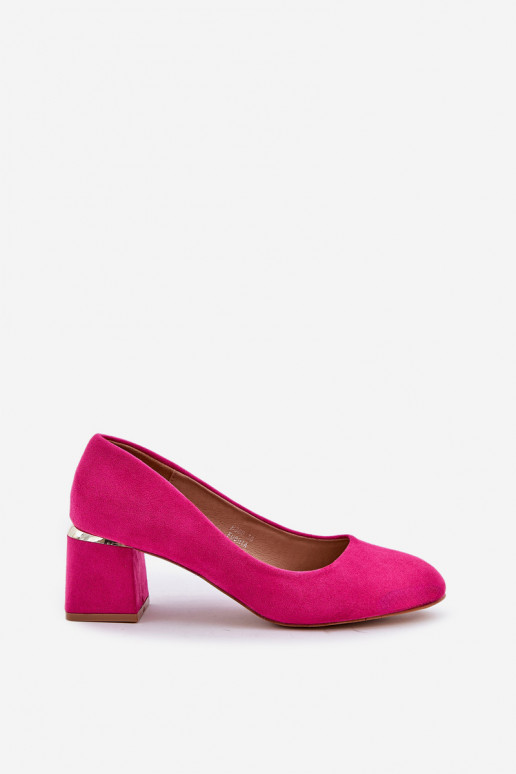 Eko Chaussures en daim avec des talons couleur rose Veniffia