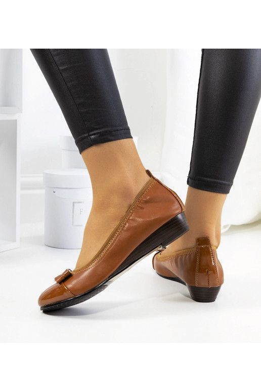 Ballerines compensées marron Rees