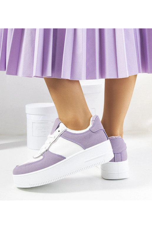 Baskets violettes pour femmes Isotta