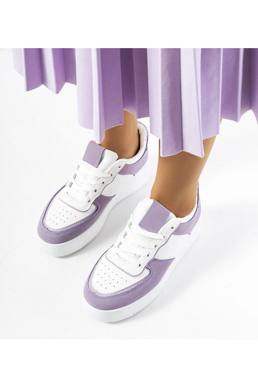 Baskets violettes pour femmes Isotta