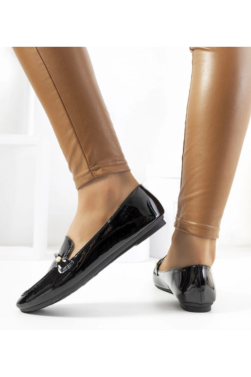 Mocassins vernis noirs Poppy