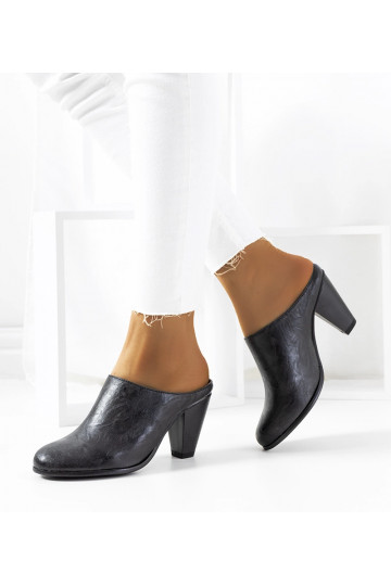 Mules à talons noires Plotkin