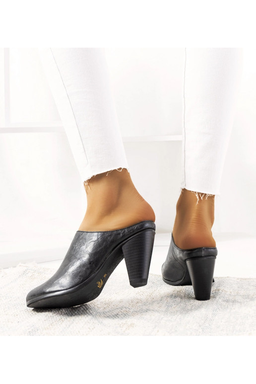 Mules à talons noires Plotkin