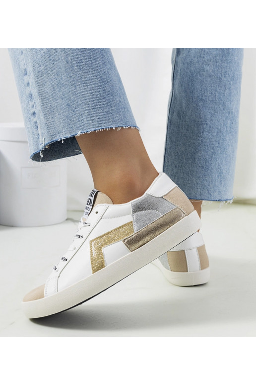 Baskets blanches brillantes Amaal