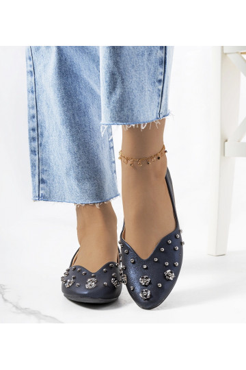 Ballerines bleu marine avec...