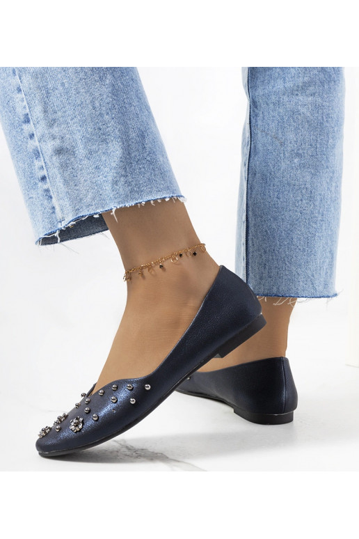 Ballerines bleu marine avec découpe...