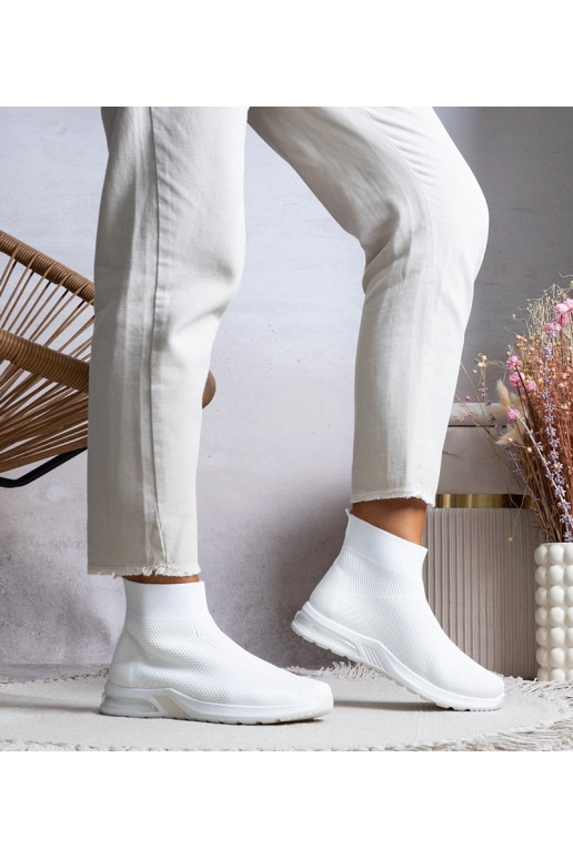 Baskets montantes blanches Salgado