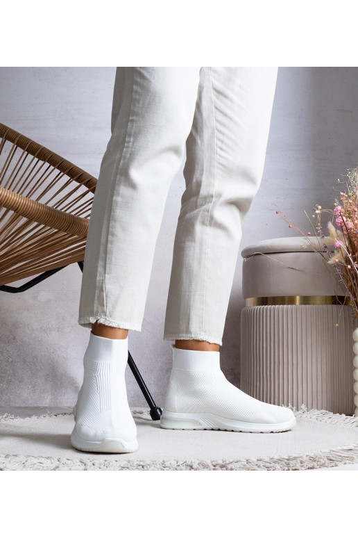 Baskets montantes blanches Salgado