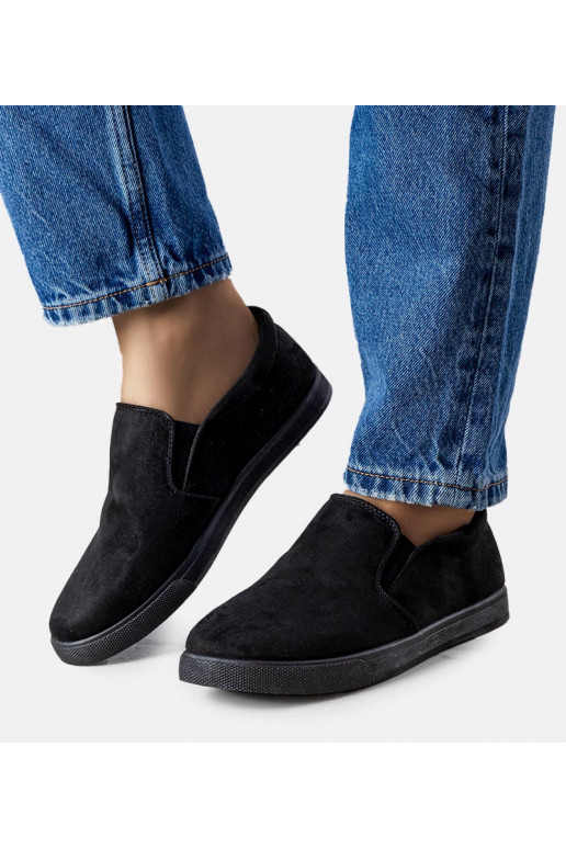 Baskets en éco-suède noir Leroy
