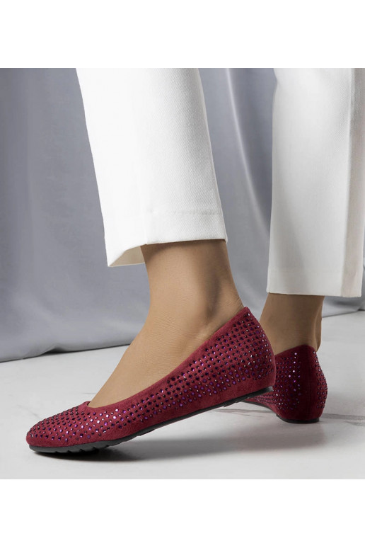 Ballerines bordeaux à semelle...