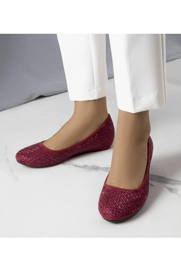 Ballerines bordeaux à... 2
