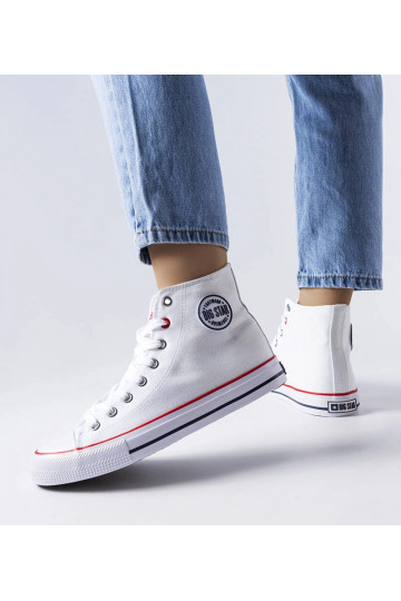 Baskets montantes blanches... 2