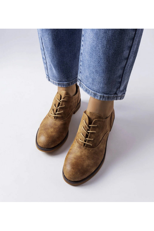 Chaussures Kairaouani marron perforées