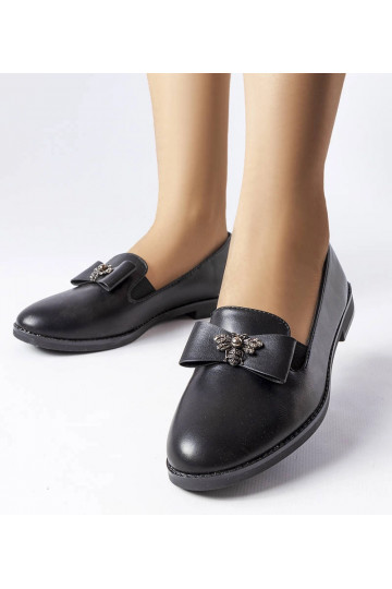 Mocassins décoratifs noirs Ila