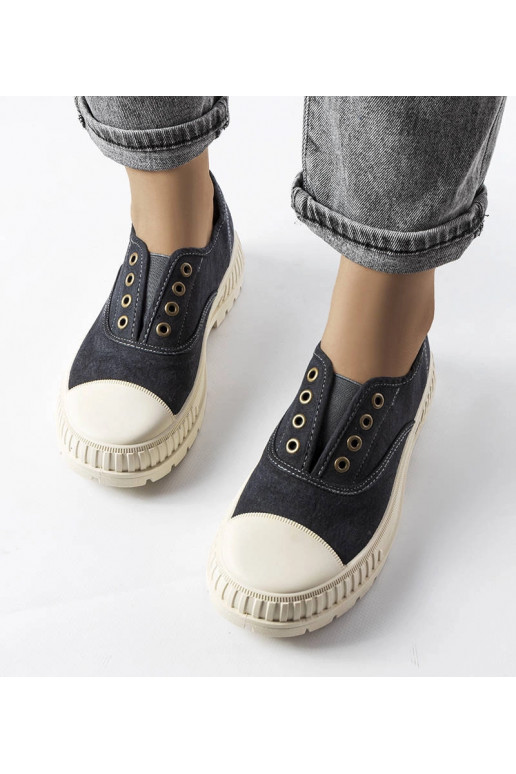 Baskets Walton noires à élastiques