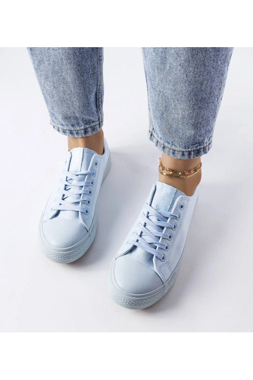 Baskets en tissu bleu Esmeraude