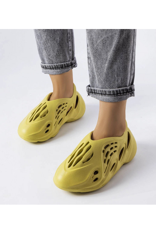 Chaussons Julienne en mousse verte