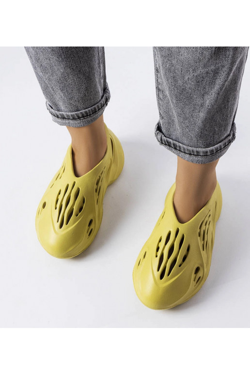 Chaussons Julienne en mousse verte